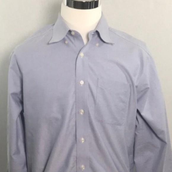 L.L. Bean Other - L. L. Bean Button Up Solid Blue Size 16 1/2